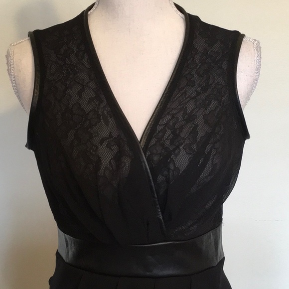 Tt Collection Desiree CrossFront Silk/Leather Mini - Picture 3 of 8